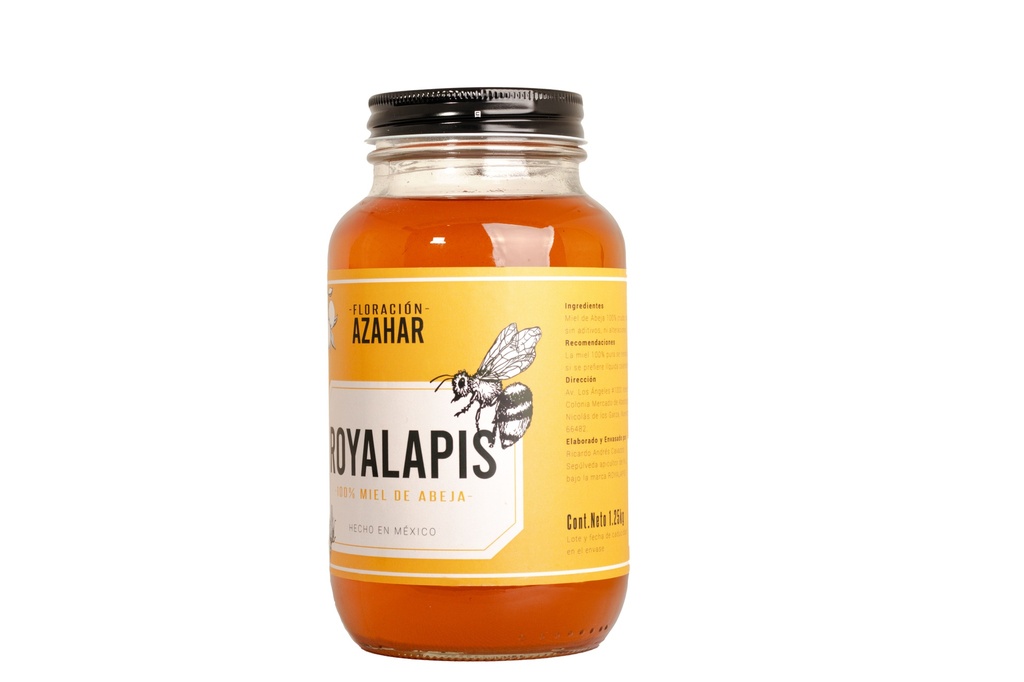 Miel Azahar 1.25 kg Frente Derecho